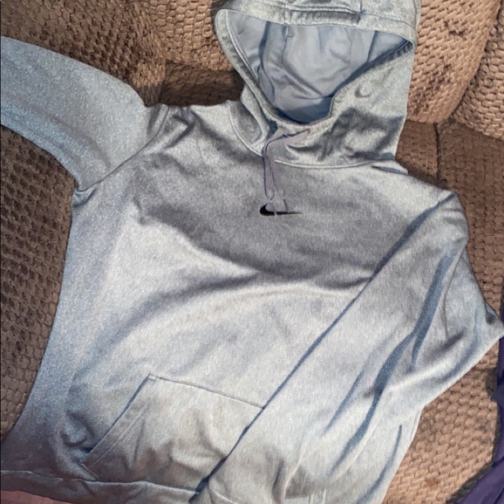 Grey Nike hoodie! Size large